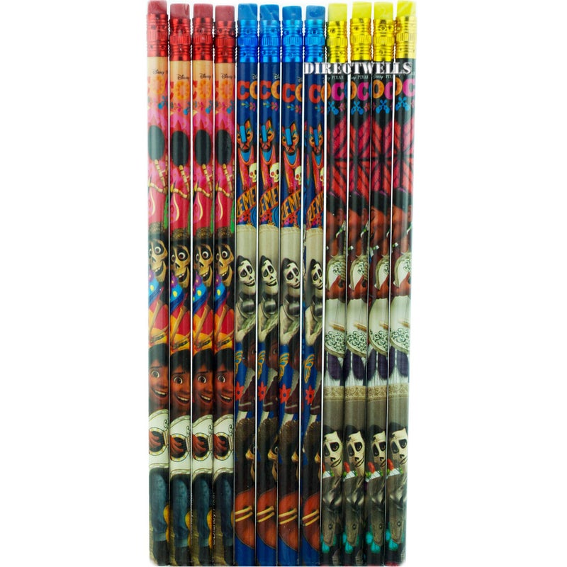 PLM Disney Coco 12 Colorful Wood Pencils Pack - Image 1